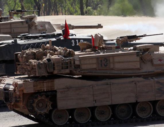 An Australian M1A1 Abrams Main Battle Tank 