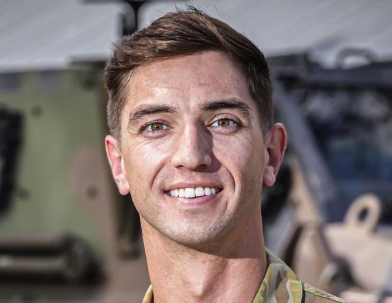 Australian Army Lieutenant Alex Beaumont, General Service Officer from 2nd Health Battalion on Exercise Viper Walk 2024.