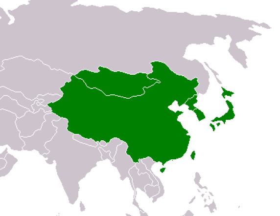 Map of East Asia